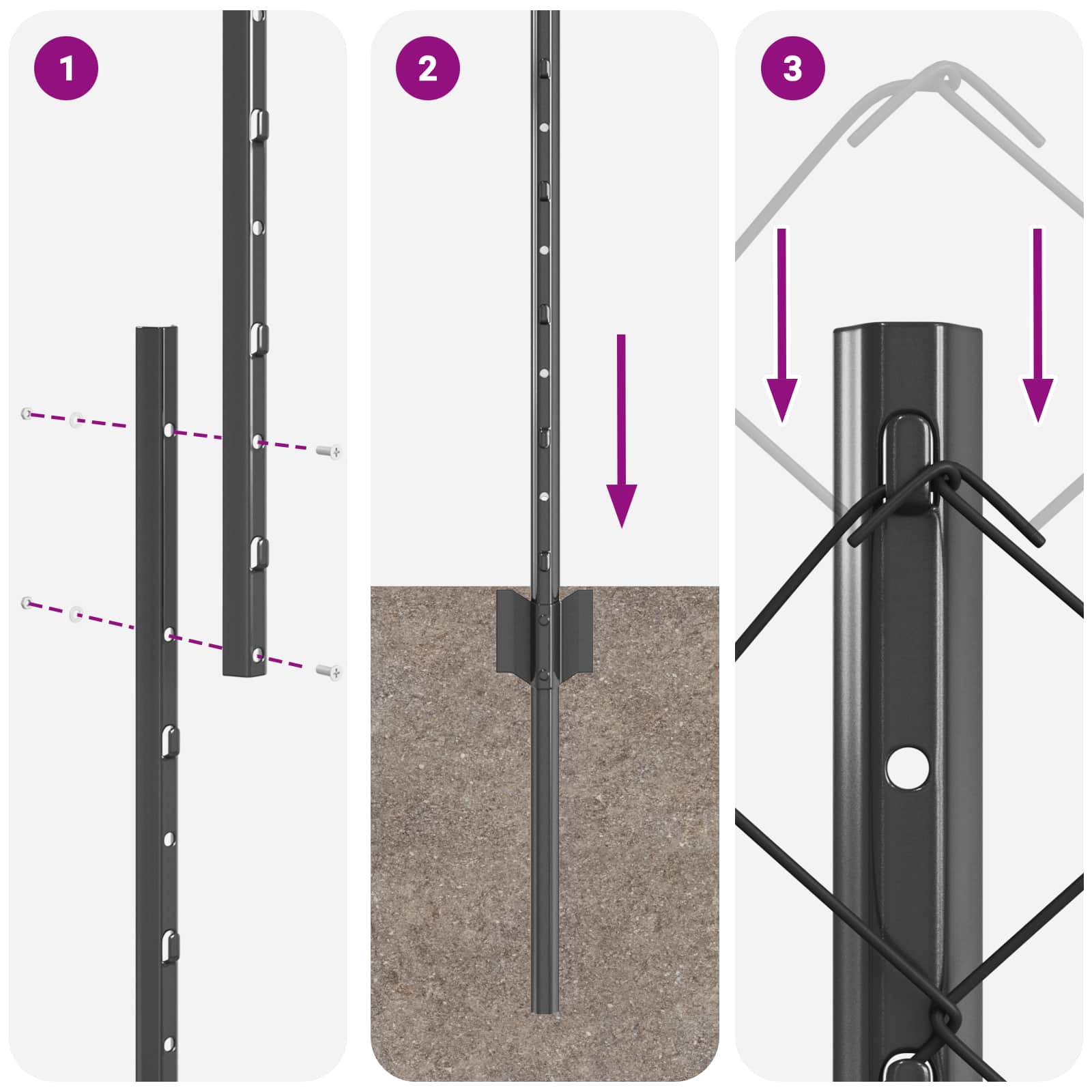 Aed koos postiga Hall 1 x 10 m Terased ja PVC 305 Kõik vajalik sinu aeda ja koju! Aed koos postiga Hall 1 x 10 m Terased ja PVC - Image 6