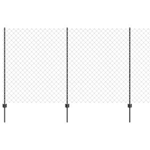 vidaXL Aedade kettingfence koos postiga 10 x 1,4 m PVC-kaetud teras