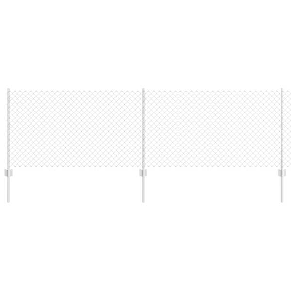 vidaXL Aedade kettingfence koos postiga 10 x 0,8 m Tsingitud teras