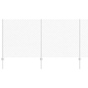 vidaXL Aedade kettingfence koos postiga 10 x 1,2 m Tsingitud teras