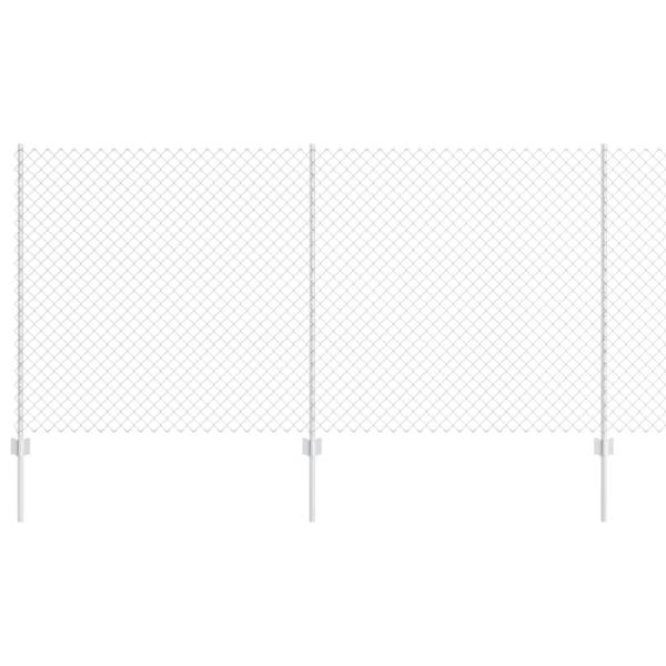 vidaXL Aedade kettingfence koos postiga 10 x 1,2 m Tsingitud teras