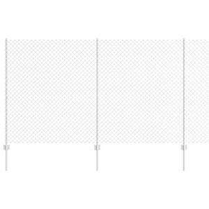 vidaXL Aedade kettingfence koos postiga 10 x 1,4 m Tsingitud teras