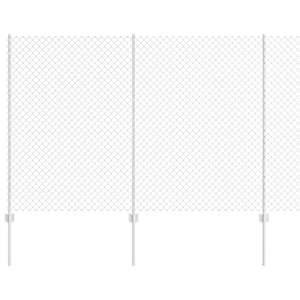 vidaXL Aedade kettingfence koos postiga 10 x 1,6 m Tsingitud teras