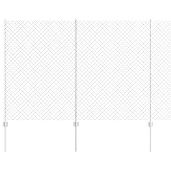 vidaXL Aedade kettingfence koos postiga 10 x 1,6 m Tsingitud teras
