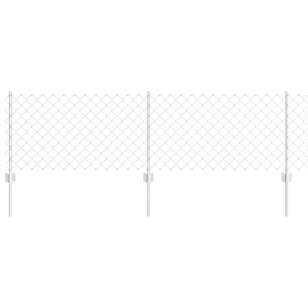 vidaXL Aedade kettingfence koos postiga 10 x 0,6 m Tsingitud teras
