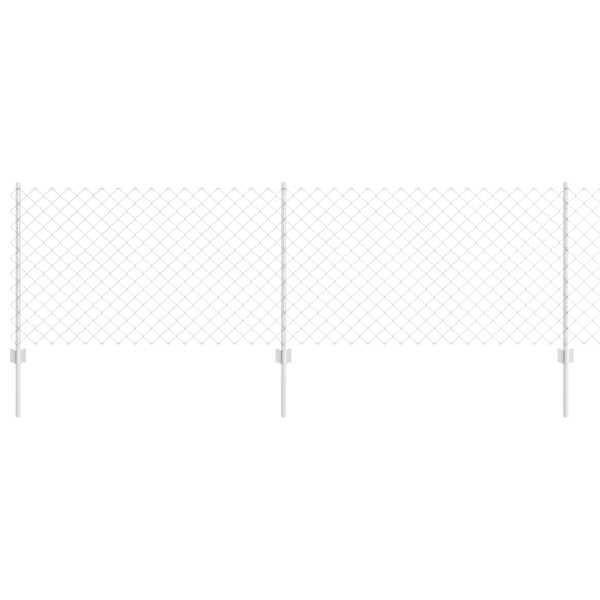 vidaXL Aedade kettingfence koos postiga 10 x 0,8 m Tsingitud teras