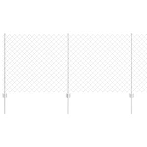 vidaXL Aedade kettingfence koos postiga 10 x 1 m Tsingitud teras V&otilde;rk