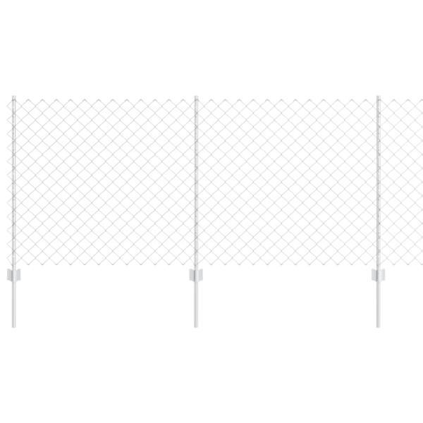vidaXL Aedade kettingfence koos postiga 10 x 1 m Tsingitud teras V&otilde;rk