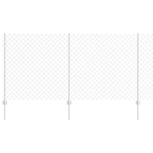 vidaXL Aedade kettingfence koos postiga 10 x 1,2 m Tsingitud teras