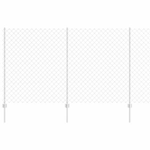 vidaXL Aedade kettingfence koos postiga 10 x 1,4 m Tsingitud teras
