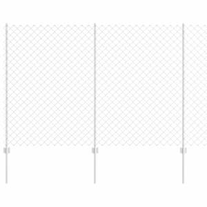vidaXL Aedade kettingfence koos postiga 10 x 1,5 m Tsingitud teras