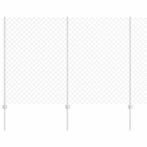 vidaXL Aedade kettingfence koos postiga 10 x 1,5 m Tsingitud teras