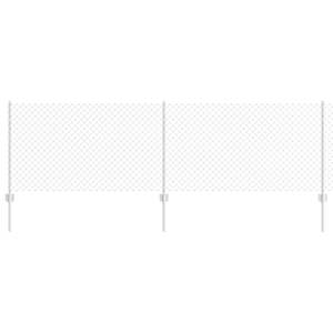 vidaXL Aedade kettingfence koos postiga 25 x 0,8 m Tsingitud teras