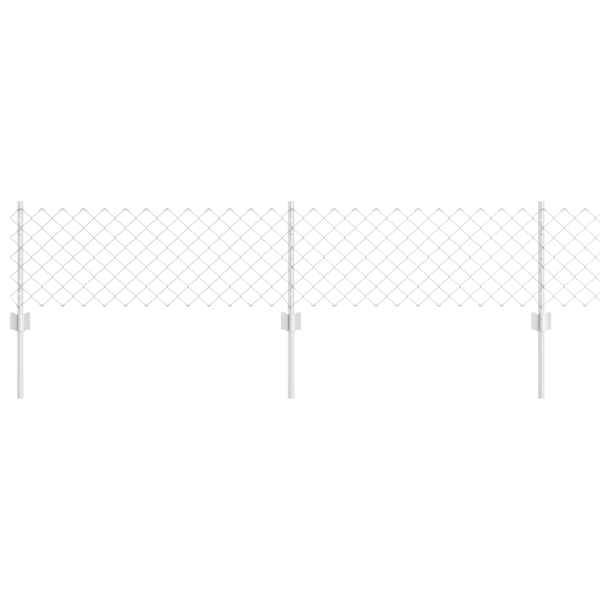 vidaXL Aedade kettingfence koos postiga 25 x 0,4 m Tsingitud teras