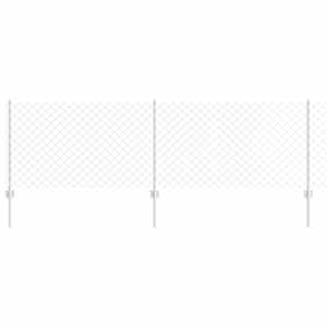 vidaXL Aedade kettingfence koos postiga 25 x 0,8 m Tsingitud teras
