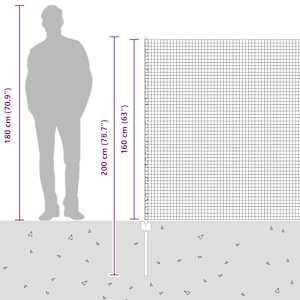Svařovaná drátěná oplocení s sloupkem 10 x 1,6 m (Š x V) - obrázek 14