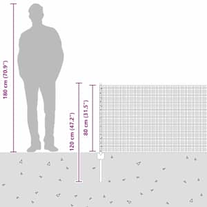 Svařovaná drátěná oplocení s sloupkem 25 x 0,8 m (Š x V) - obrázek 13