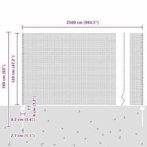 Svařovaná drátěná oplocení s sloupkem 25 x 1,2 m (Š x V) - obrázek 12