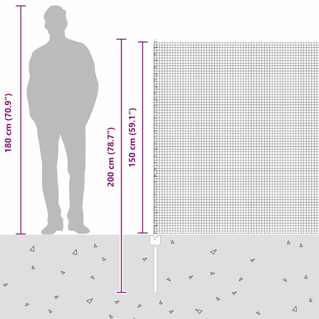 Plot s sloupkem Stříbrná 1,5 x 25 m Ocel - obrázek 14