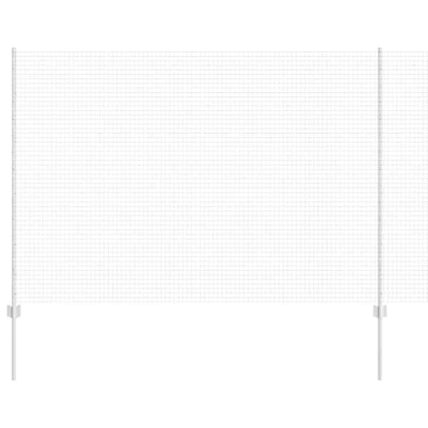 vidaXL Keevitatud traadi aed posti j&auml;rgi 25 x 1,6 m Tsingitud teras