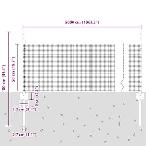 Svařovaná drátěná oplocení s sloupkem 50 x 0,5 m (Š x V) - obrázek 11