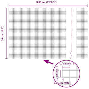 Svařovaná drátěná oplocení s sloupkem 50 x 0,5 m (Š x V) - obrázek 12