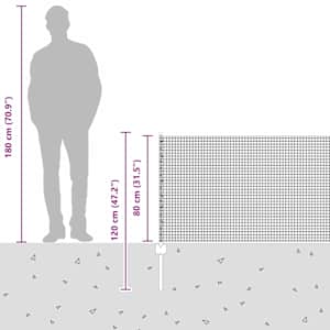 Svařovaná drátěná oplocení s sloupkem 50 x 0,8 m (Š x V) - obrázek 13