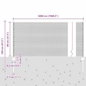 Svařovaná drátěná oplocení s sloupkem 50 x 0,8 m (Š x V) - obrázek 11