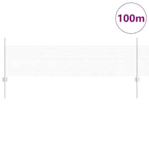 Venkovní svářečský drátěný plot s sloupky 100 x 0,5 m Stříbrná - obrázek 3