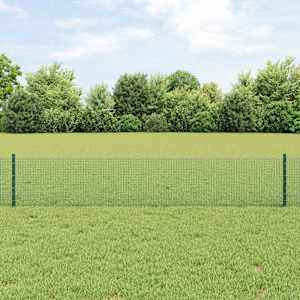 Svařovaná drátěná oplocení s sloupkem 10 x 0,4 m Zelená - obrázek 1