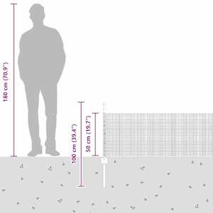Svařovaná drátěná oplocení s sloupkem 10 x 0,5 m (Š x V) - obrázek 13