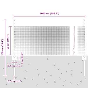 Svařovaná drátěná oplocení s sloupkem 10 x 0,5 m (Š x V) - obrázek 11