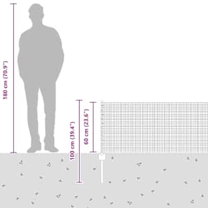 Svařovaná drátěná plotovina s tyčkami 10 x 0,6 m Zelená - obrázek 13