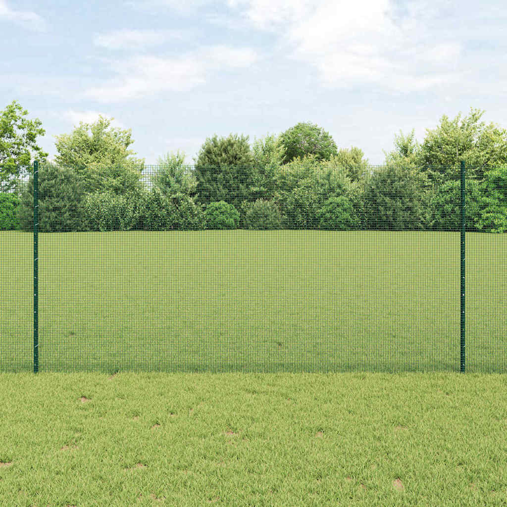Hodnotné zvárané drôtové oplotenie s 5 U stĺpikmi, Zelené 1.2x10 m Oceľové 3336448