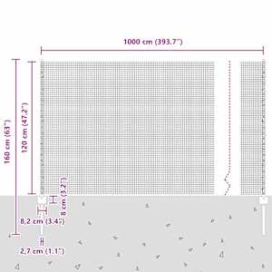 Svařovaná drátěná oplocení s sloupkem 10 x 1,2 m (Š x V) - obrázek 12