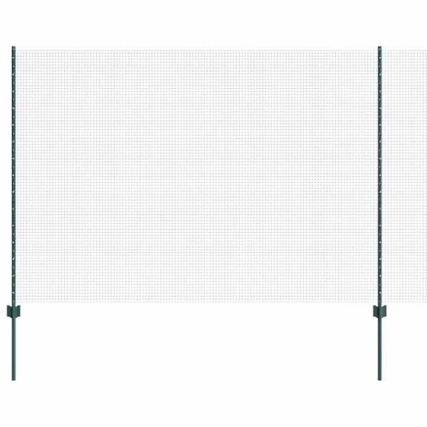 vidaXL Keevitatud traadi aed posti j&auml;rgi 10 x 1,5 m PVC-kaetud teras