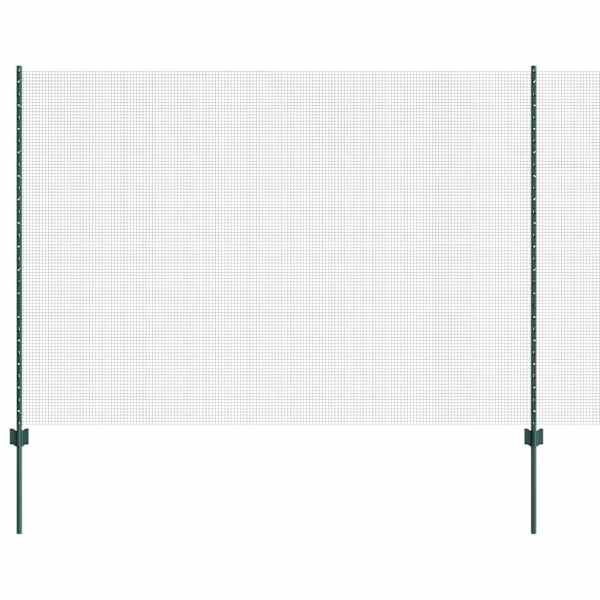 vidaXL Keevitatud traadi aed posti j&auml;rgi 10 x 1,6 m PVC-kaetud teras
