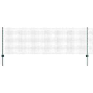 vidaXL Keevitatud traadi aed posti j&auml;rgi 25 x 0,8 m PVC-kaetud teras