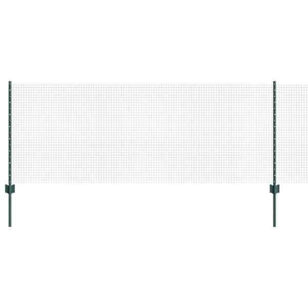 vidaXL Keevitatud traadi aed posti j&auml;rgi 25 x 0,8 m PVC-kaetud teras