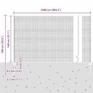 Svařovaná drátěná oplocení s sloupkem 25 x 1,4 m (Š x V) - obrázek 12