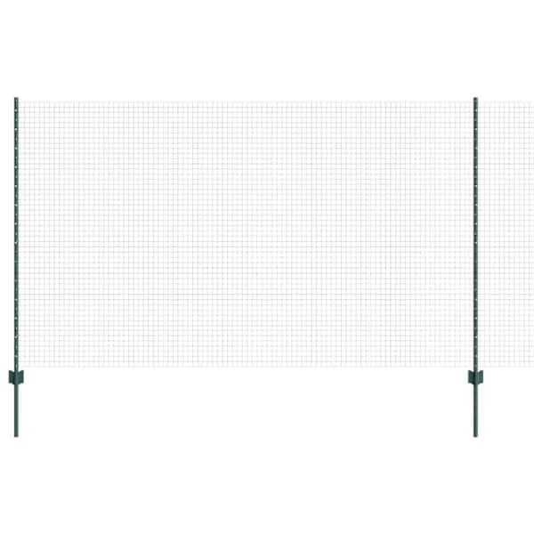 vidaXL Keevitatud traadi aed posti j&auml;rgi 25 x 1,4 m PVC-kaetud teras