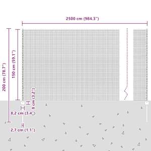 Venkovní svářečský drátěný plot s sloupky 25 x 1,5 m Zelená - obrázek 12