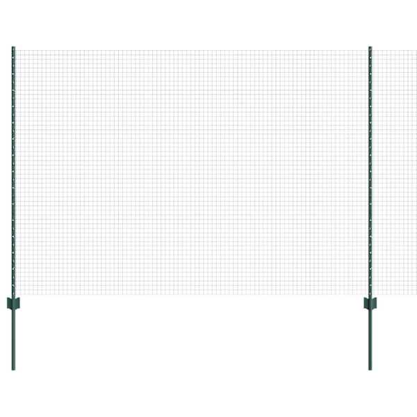 vidaXL Keevitatud traadi aed posti j&auml;rgi 25 x 1,5 m Tsingitud teras