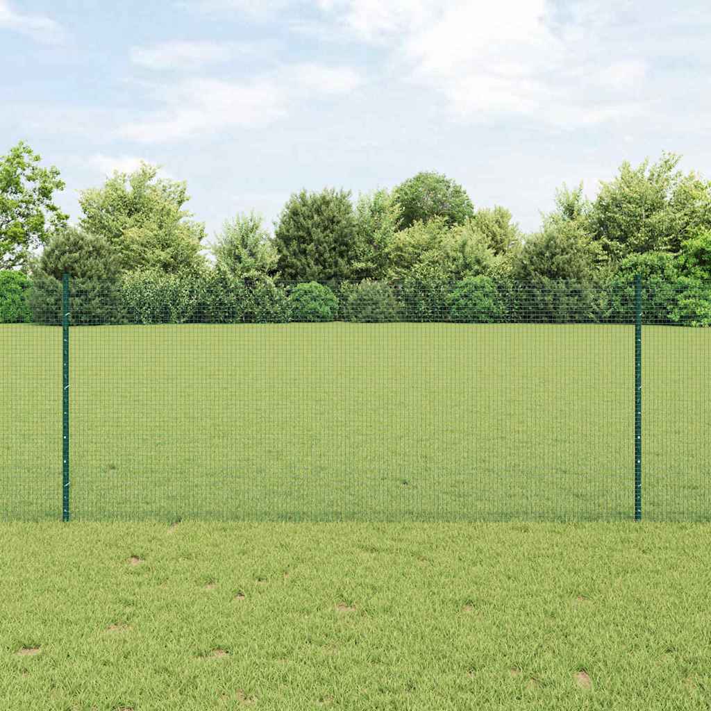 zváraný drôtený plot s 22 U stĺpikmi Zelený 1x50 m Oceľ 3336515