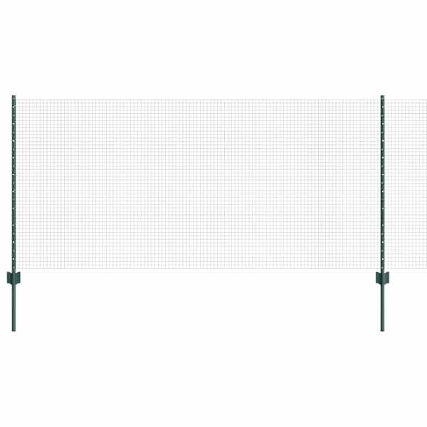 vidaXL Keevitatud traadi aed posti j&auml;rgi 50 x 1 m PVC-kaetud teras