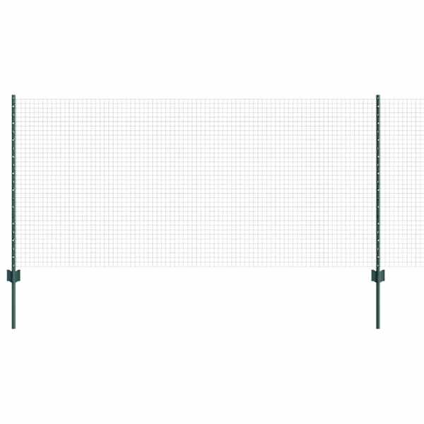 vidaXL Keevitatud traadi aed posti j&auml;rgi 50 x 1 m PVC-kaetud teras