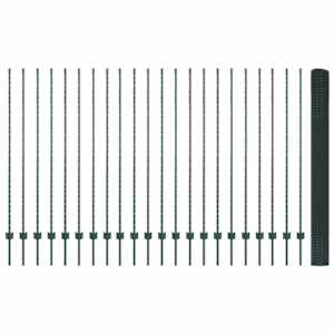 Venkovní svářečský drátěný plot s sloupky 50 x 1,5 m Zelená - obrázek 5