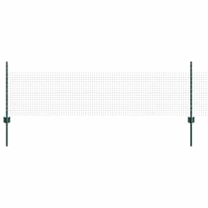 vidaXL Keevitatud traadi aed posti j&auml;rgi 100 x 0,5 m PVC-kaetud teras