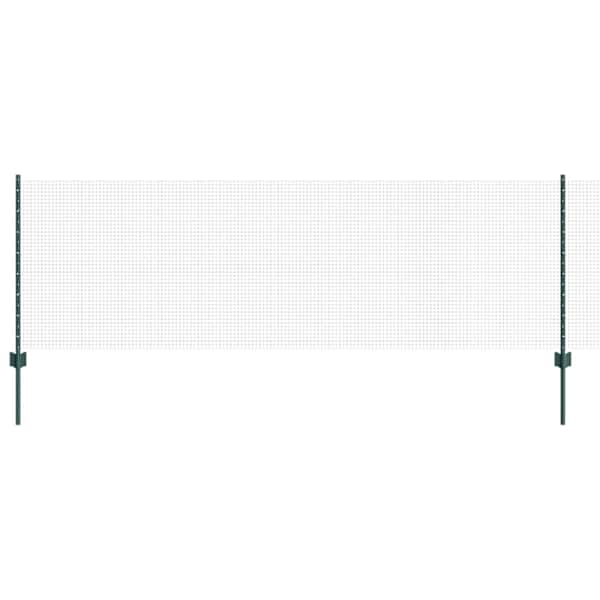 vidaXL Keevitatud traadi aed posti j&auml;rgi 100 x 0,8 m PVC-kaetud teras