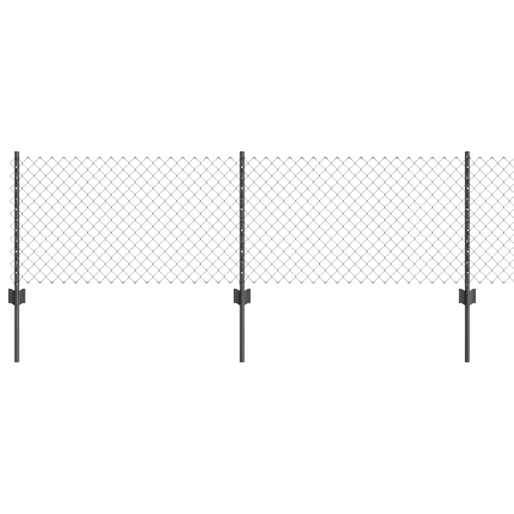 Keevitatud Traaf Fence koos 5 U postiga Hall 0.4x10 m teras